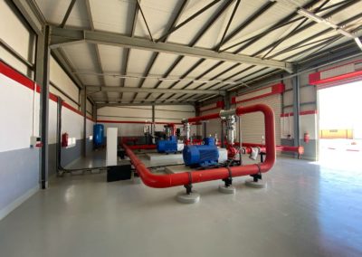Réseau tuyauterie incendie et mousse a eau